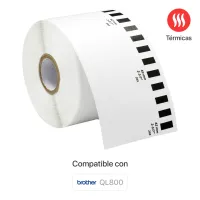 Rollo de etiquetas térmicas 62 mm × 30 m