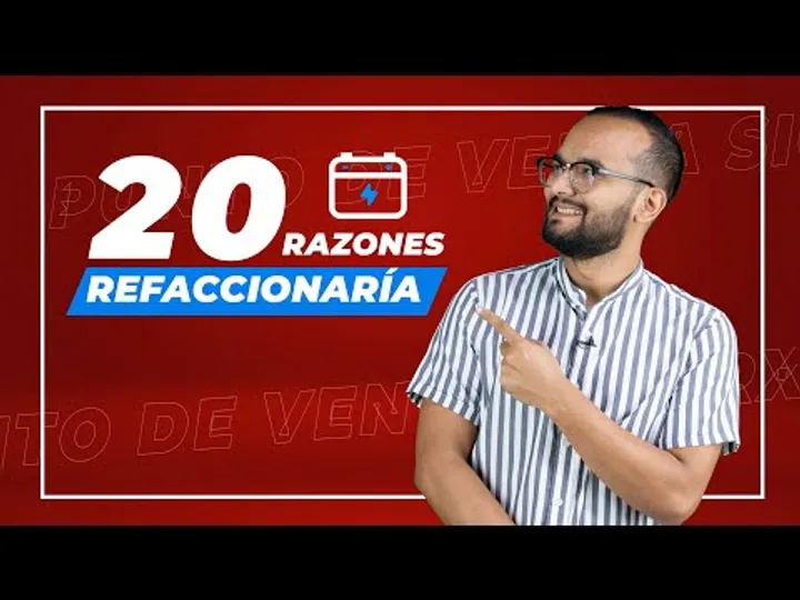 20 razones para tu refaccionaria