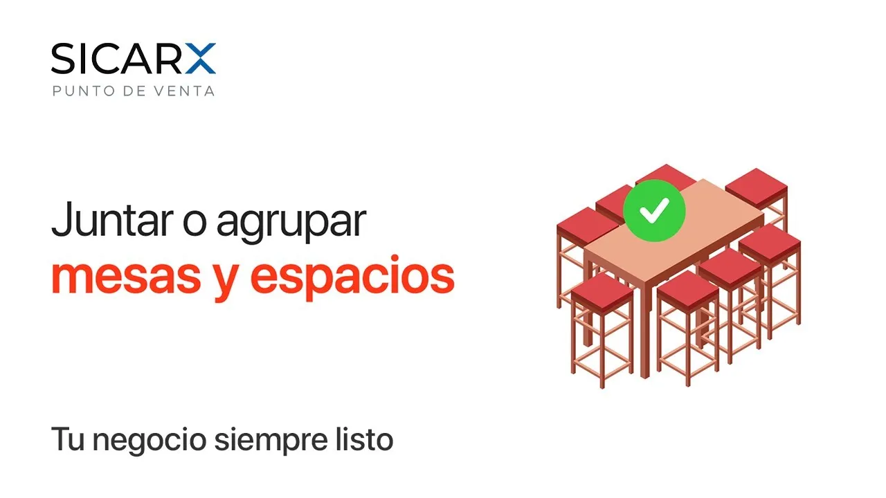 Juntar o Agrupar Mesas y Espacios