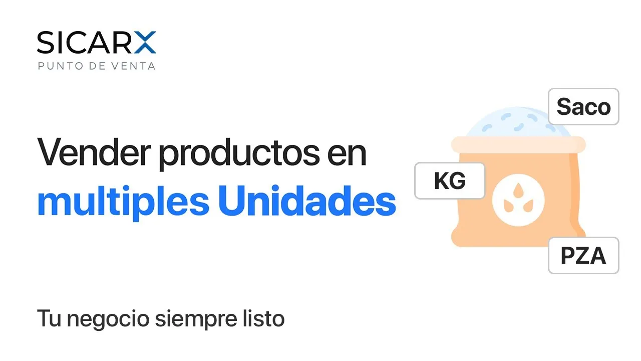 Vender productos en múltiples unidades
