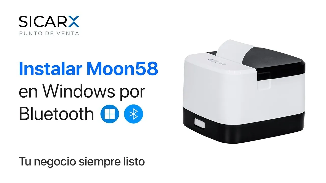 ¿Cómo Configurar la Impresora de Tickets Moon58 en SICAR X | Windows?