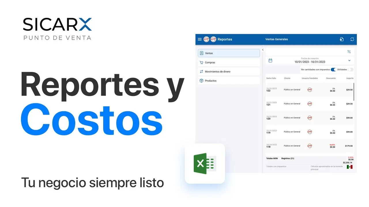 ¿Cómo Generar Reportes de Ventas y el Costo Promedio en SICAR X?