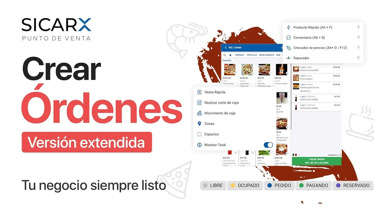 Crear Órdenes: Versión Extendida