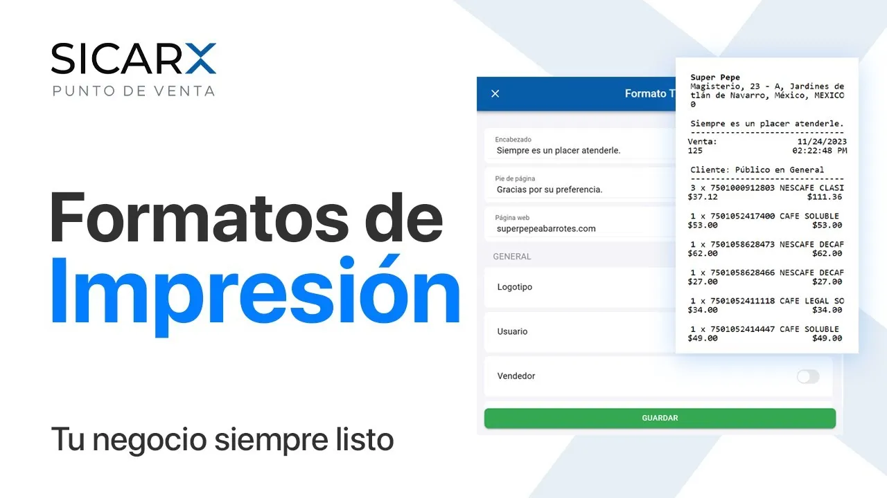 ¿Cómo Editar el Formato de Impresión en SICAR X?