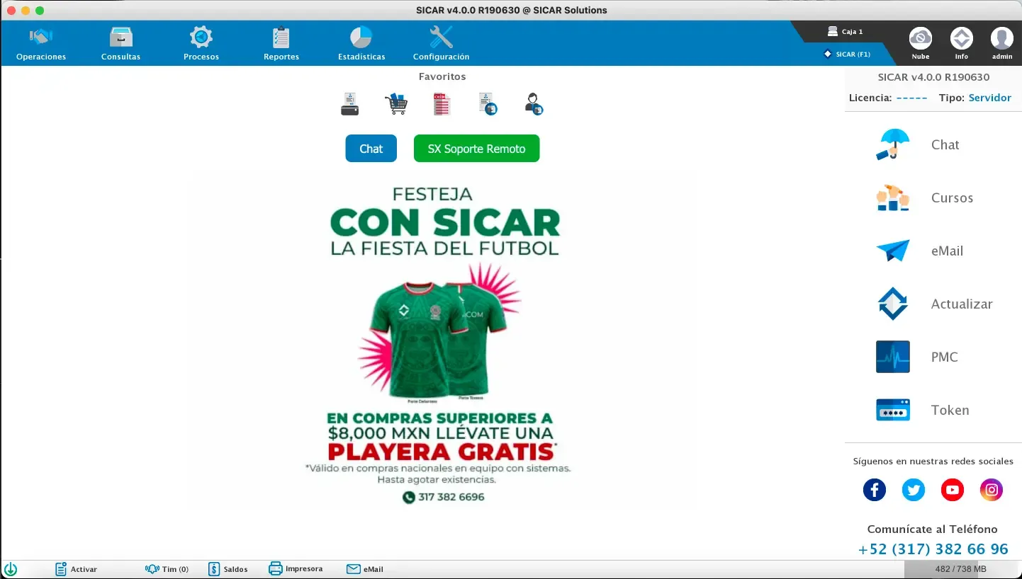 Interfaz SICAR v4.0