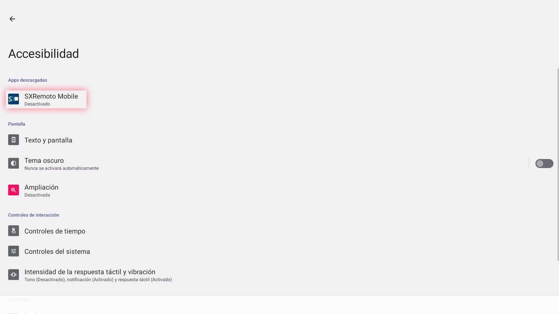 Android 12 y 13 - Accesibilidad