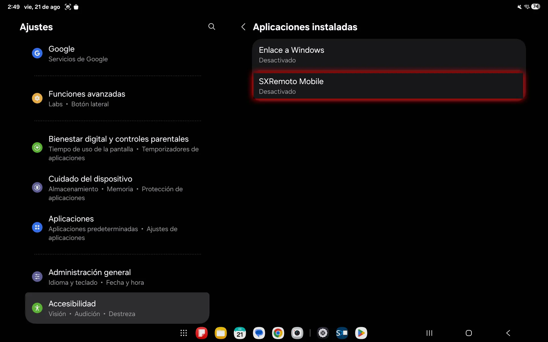 Android 15 y 16 - Activación