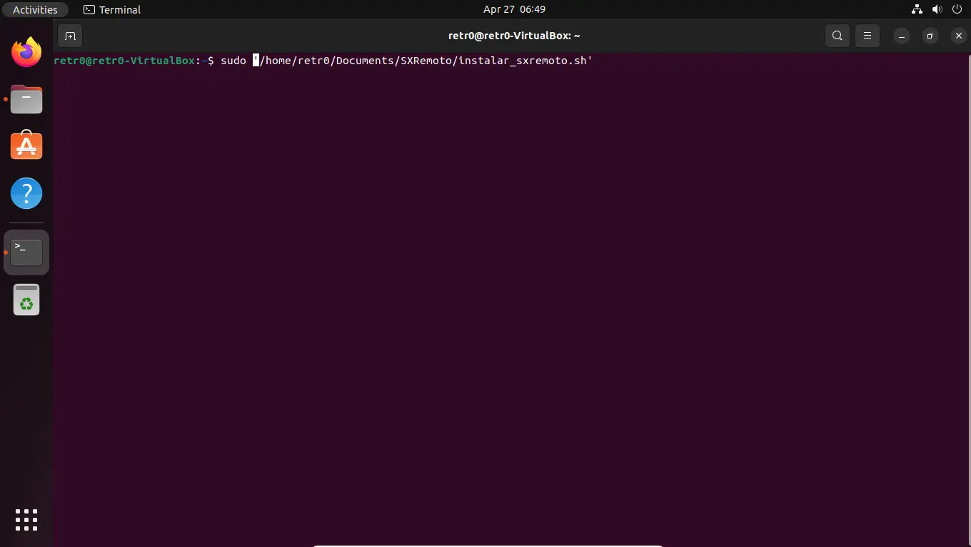 Instalación desde la terminal - Instalación con terminal