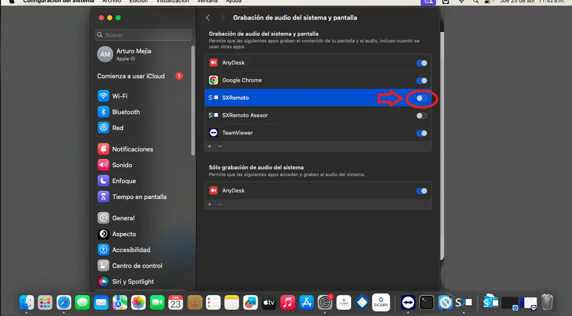 Mac Os - Permisos de Grabar Pantalla